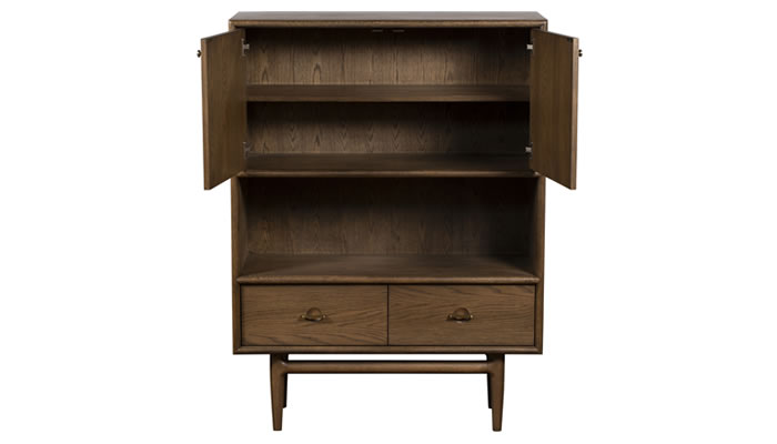 G Plan Marlow Display Cabinet Open